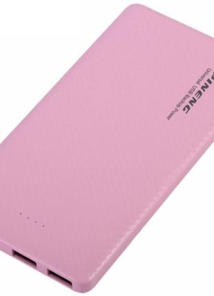 Зовнішній акумулятор power bank pineng pn-958 10000 mah pink / повербанк