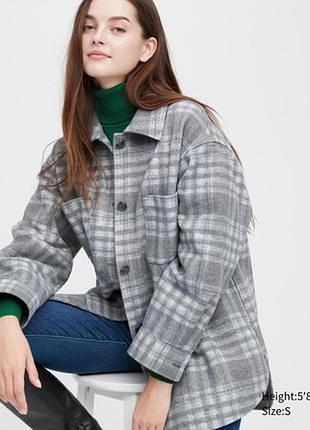 Куртка- рубашка uniqlo