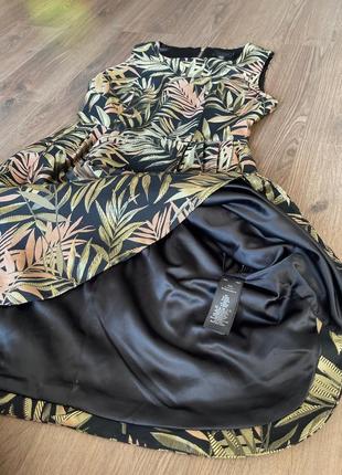 Сукня яскрава , приємна на дотик  знизу підкладка якісна  бренд ted baker m-l штучний шовк ацетат2 фото