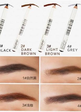 Карандаш для бровей shiseido eyebrow pencil, япония7 фото