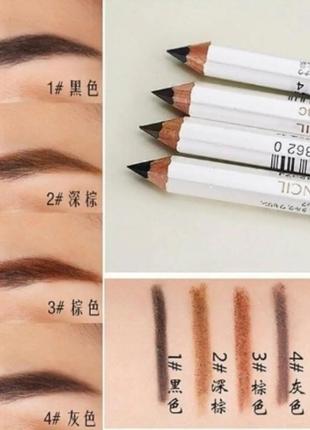 Карандаш для бровей shiseido eyebrow pencil, япония6 фото