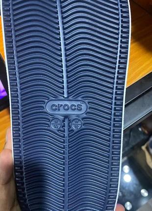 Крокс крокбенд клог сині crocs crocband clog off court  navy7 фото