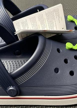 Крокс крокбенд клог сині crocs crocband clog off court  navy9 фото