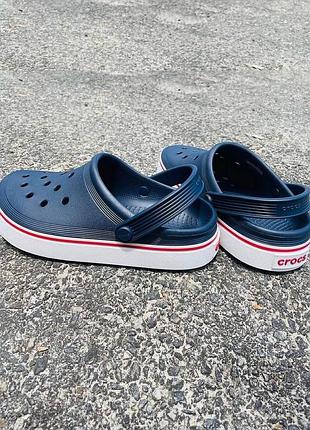 Крокс крокбенд клог сині crocs crocband clog off court  navy