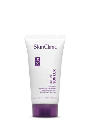 Солнцезащитный крем с spf50 + – syl 100 sun lux kinclinic