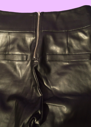Кожаные женские штаны2 фото