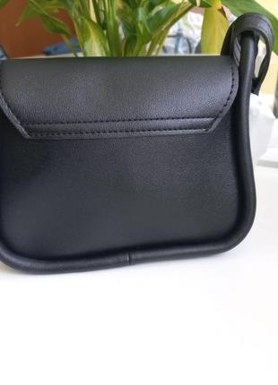 Модна чорна з сердечком стильна сумка жіноча сумочка 31718 фото