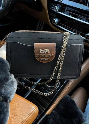 Женская сумка coach черная подарок на 8 марта6 фото