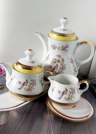 Сервиз гдр чайник сахарница молочник фарфор винтаж