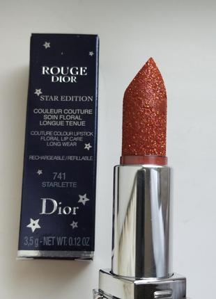 Стойкая помада dior rouge dior star limited edition1 фото