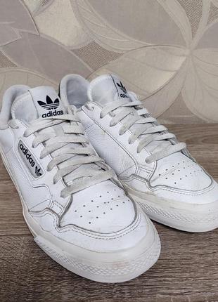 Мужские кожаные кроссовки adidas continental vulc size 44/282 фото