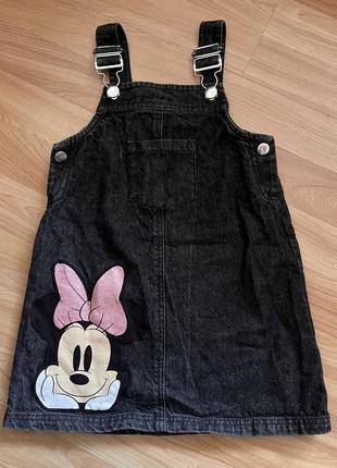 Джинсовий сарафан мінні zara disney minnie