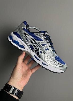 Мужские кроссовки asics gel-kayano 14 silver blue2 фото