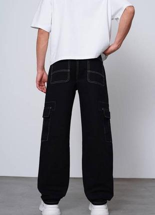 Чоловічі джинси карго, бавовна 100%3 фото