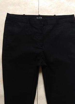 Зауженные черные штаны брюки скинни с высокой талией chicoree, l размер.7 фото