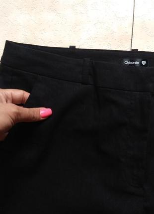Зауженные черные штаны брюки скинни с высокой талией chicoree, l размер.5 фото
