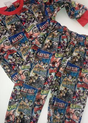 Дитяча піжама з героями марвел - реглан та штани. пижама2 фото