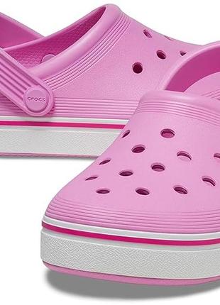 Крокс крокбенд клог рожеві crocs crocband clog off court taffy pink2 фото