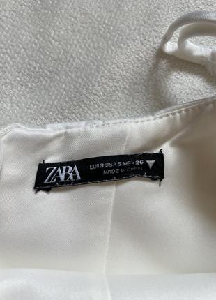 Сатиновое мини платье zara4 фото