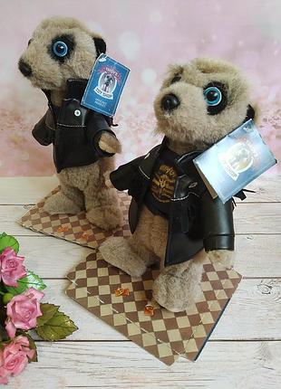 Мягкая игрушка meerkovo сурикат байкер василий