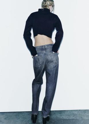 Zara джинсы с эффектом грязи, грязные брюки, брюки2 фото