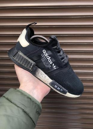 Adidas nmd r1 black 40,5р 25,5см кроссовки оригинал