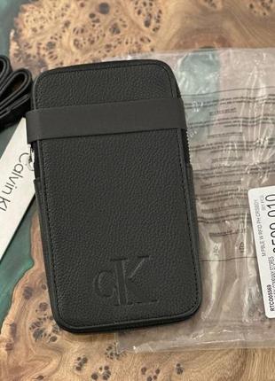 Кросс-боди кожаная calvin klein, оригинал