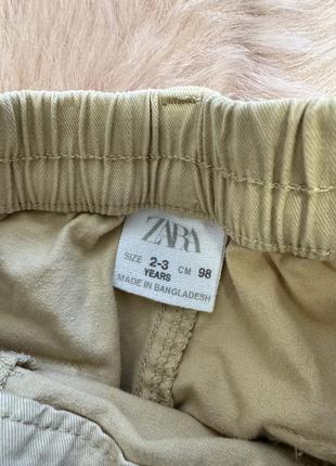 Стильные брюки zara, бежевые штаны, брюки4 фото