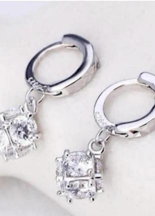 Серьги серебро silver original