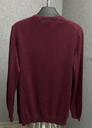 Бордовый свитер от бренда lyle&scott4 фото