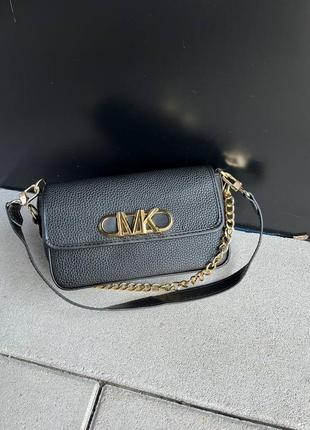 Жіноча сумка michael kors parker shoulder bag black чорна подарунок на 8 березня6 фото