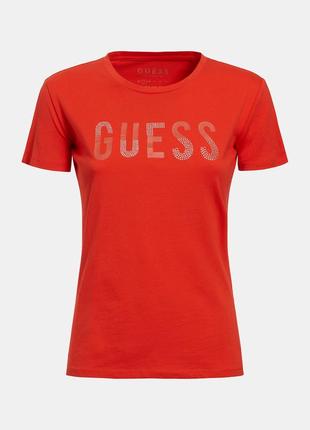 Помаранчева футболка коралова guess