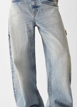 Джинсы багги bershka baggy jeans