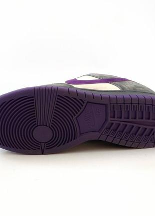 Nike sb dunk low pro purple&amp;grey5 фото