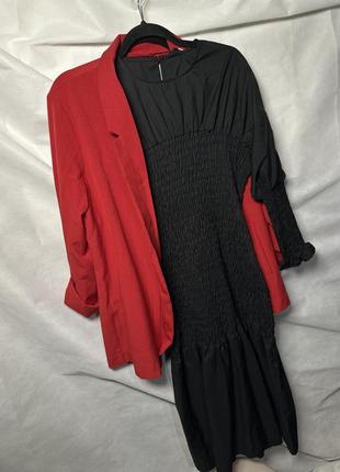 Распродажа!!! чёрное платье резинка gina tricot