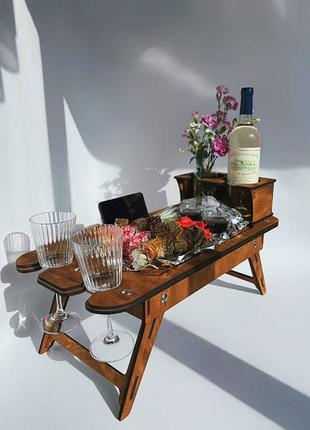 Багатофункціональний столик. стол для ноутбука. винний столик4 фото