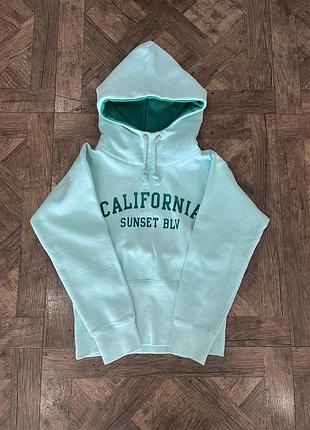 Худі м'ятний утеплений zara