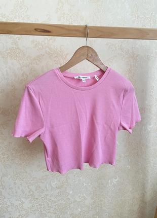 Рожева коротка футболка kotton, р l/xl1 фото