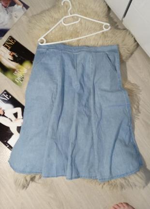Легкая юбка джинс р 16 181 фото