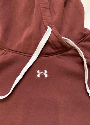 Мужское бордовое худи under armour4 фото