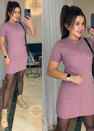 Платье женское короткое мини нарядное базовое праздничное черная серая графит розовое...