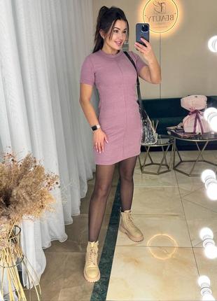 Платье женское короткое мини нарядное базовое праздничное черная серая графит розовое...