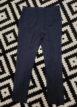 Брюки брюки мужские прямые синие со стрелками next, размер m, w31-326 фото