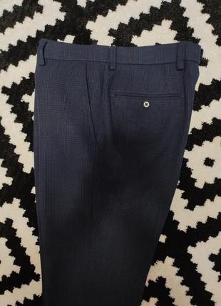 Брюки брюки мужские прямые синие со стрелками next, размер m, w31-32