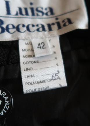 Юбка дизайнерская черная стеганая luisa beccaria, размер эвро 428 фото