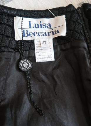 Юбка дизайнерская черная стеганая luisa beccaria, размер эвро 4210 фото