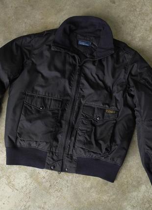 Polo ralph lauren винтажная куртка бомбер, размер l-xl демисезон4 фото