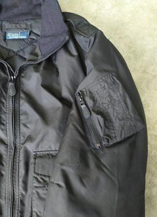 Polo ralph lauren винтажная куртка бомбер, размер l-xl демисезон2 фото