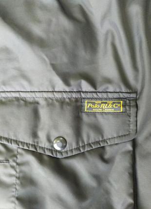 Polo ralph lauren винтажная куртка бомбер, размер l-xl демисезон8 фото