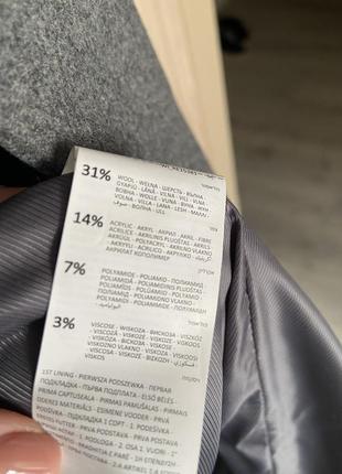 Пальто с шерстью в составе, новое, не подобрано размер